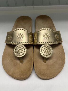 JACK ROGERS Comfort Sandals Size 10 Platinum
